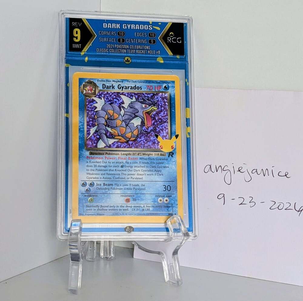 Pokemon 2021 Celebrations Classic Collection Dark Gyarados Holo 8/82 RCG 9